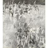 Basil Blackshaw (Irish, 1932-2016) Foxhounds