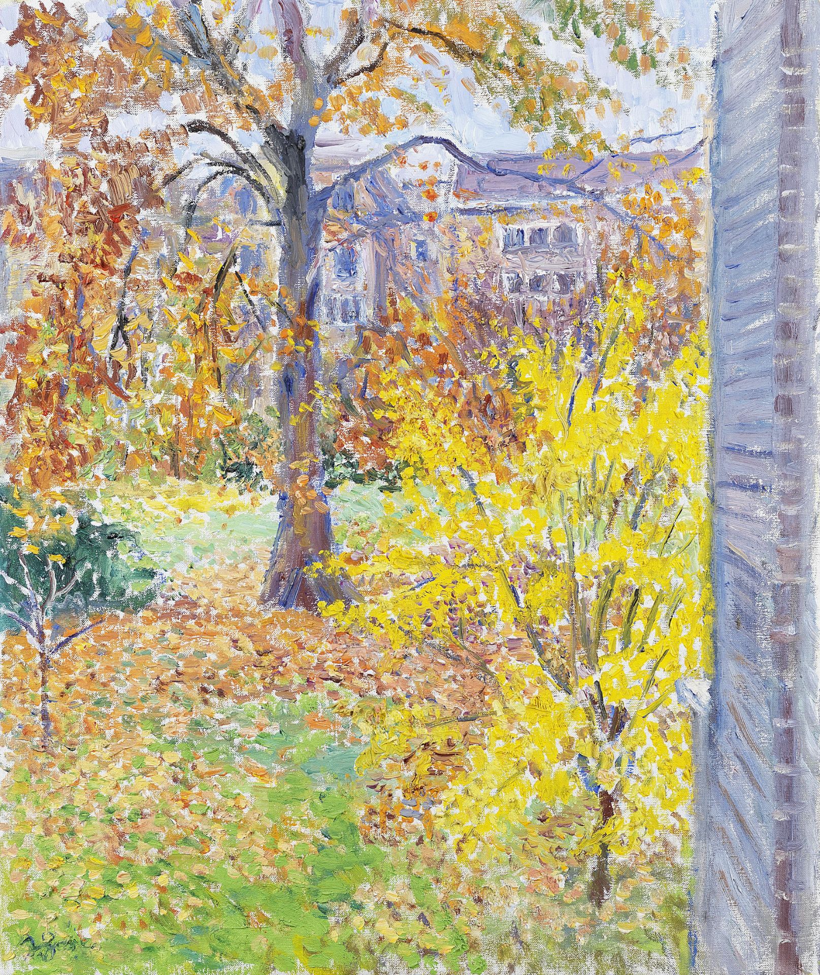 Frederick Gore C.B.E., R.A. (British, 1913-2009) November, Elm Park Gardens (unframed)