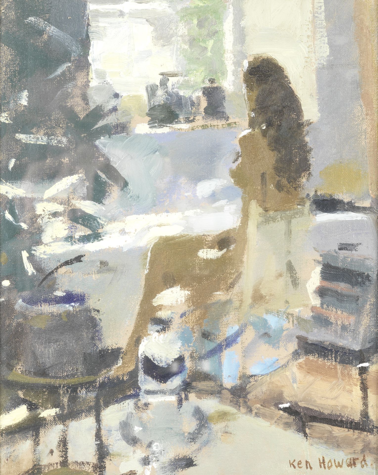 Ken Howard R.A. (British, born 1932) Seated Model