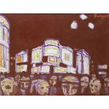 Julian Trevelyan R.A. (British, 1910-1988) Piccadilly Circus at Night