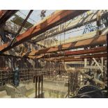 Terence Cuneo (British, 1907-1996) Power Station under Construction at Plymouth