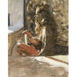 Ken Howard R.A. (British, born 1932) Model Seated in Sun