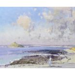 Frederick Cuming R.A., N.E.A.C. (British, born 1930) Sunny Morning, St Michael's Mount