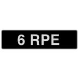 '6 RPE' UK vehicle registration number
