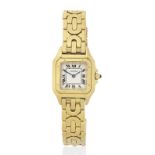 Cartier. A lady's 18K gold quartz bracelet watch Panthère, Ref: 1070/2, Circa 2000