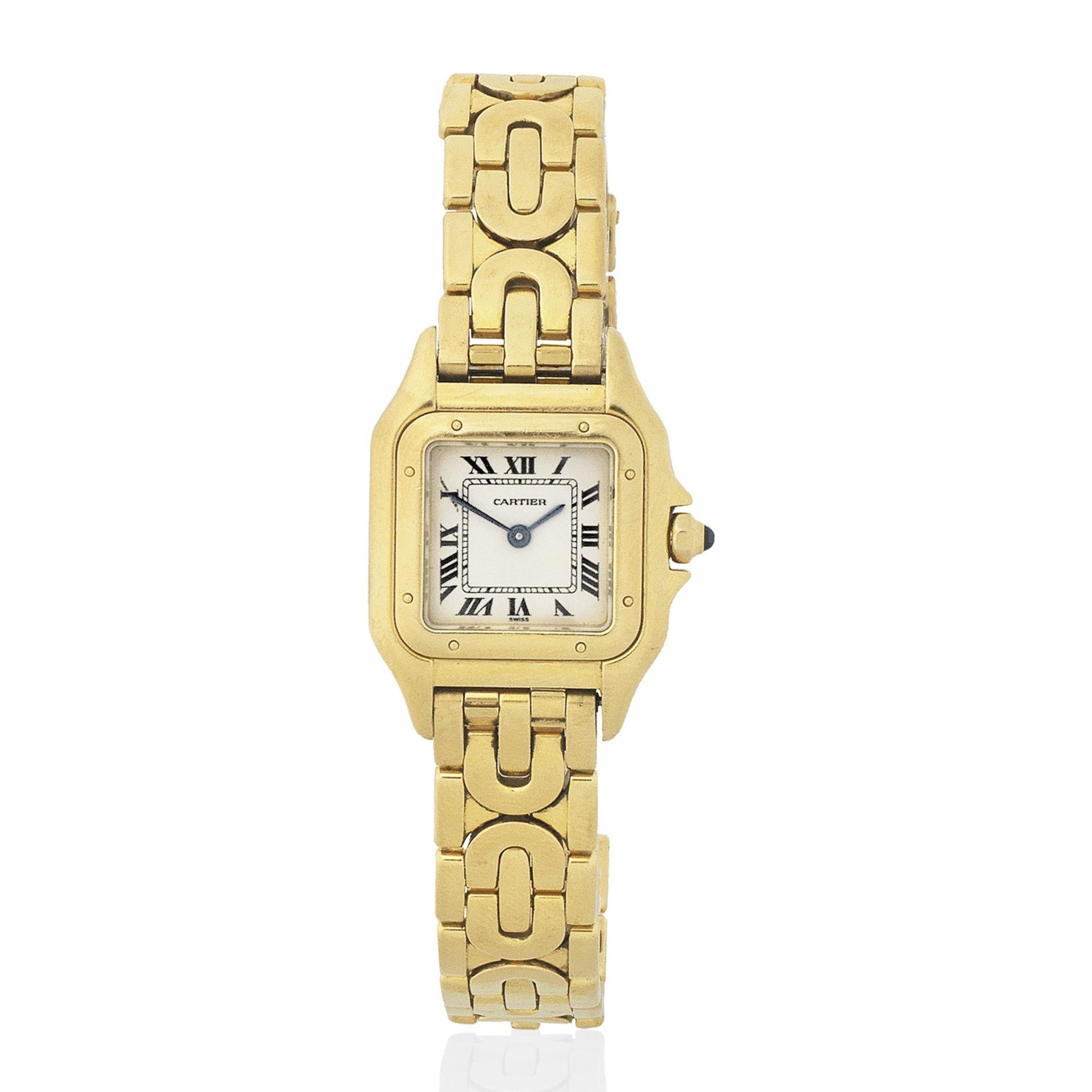 Cartier. A lady's 18K gold quartz bracelet watch Panthère, Ref: 1070/2, Circa 2000