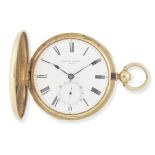 Grohe, Wigmore Street, Cavendish Square, London. An 18K gold key wind full hunter pocket watch Lo...