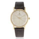 Jaeger-LeCoultre. An 18K gold manual wind wristwatch Ref: 2285, Circa 1946