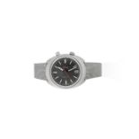 Omega. A stainless steel manual wind chronograph driver's bracelet watch Chronostop, Ref: 145.010...