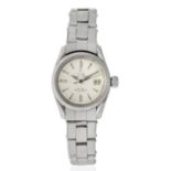 Tudor. A lady's stainless steel automatic calendar bracelet watch Princess OysterDate, Ref: 7952...