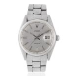 Rolex. A stainless steel automatic calendar bracelet watch OysterDate, Ref: 6694, Circa 1970