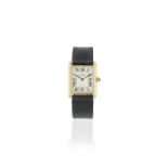 Cartier. An early 18K gold manual wind rectangular wristwatch Tank, Circa 1940