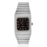 Omega. A stainless steel automatic rectangular bracelet watch Constellation, Ref: 555.0012/755.0...