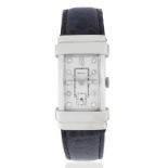 Hamilton. A platinum manual wind rectangular wristwatch with hooded lugs Circa 1940