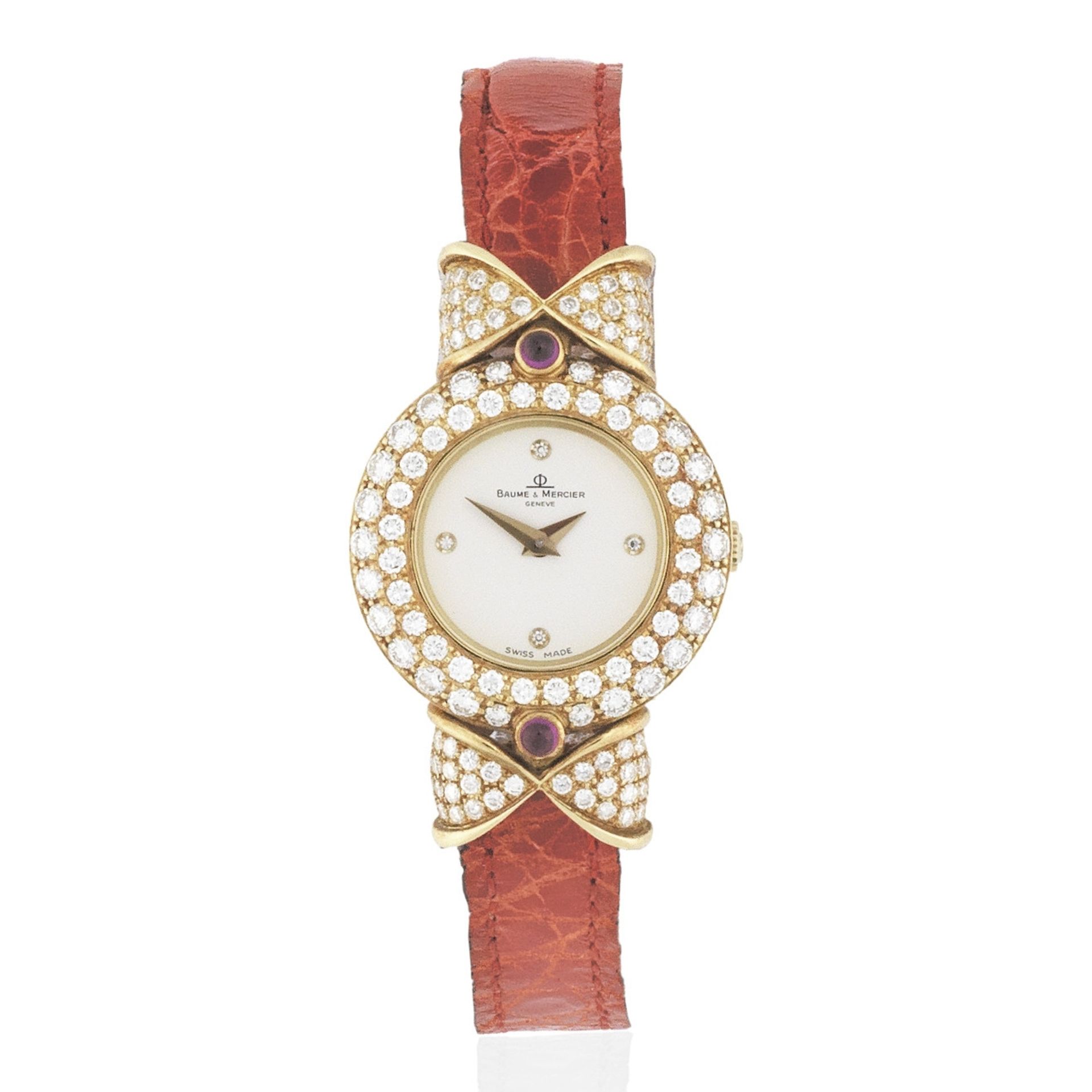 Baume & Mercier. A lady's 18K gold and diamond set quartz wristwatch Ref: 16788, Circa 2005