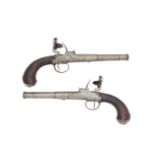 A Pair Of 25-Bore Flintlock Box-Lock Pistols (2)