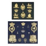 A Group Of Ormolu And Silvered Carriage Badges (2)