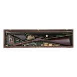 A Very Rare Cased 19-Bore Forsyth Patent Roller Primer Sporting Gun