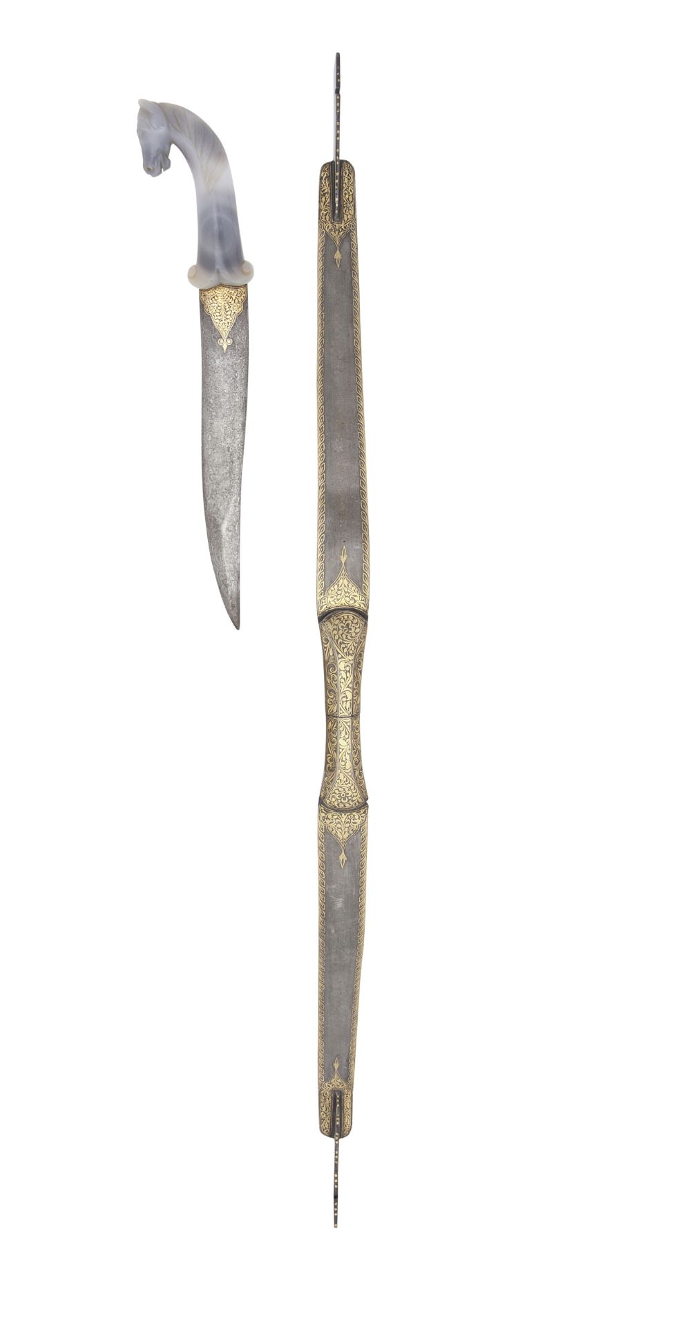 An Indian Khanjar, And An Indian All-Metal Bow (Kaman) (2)