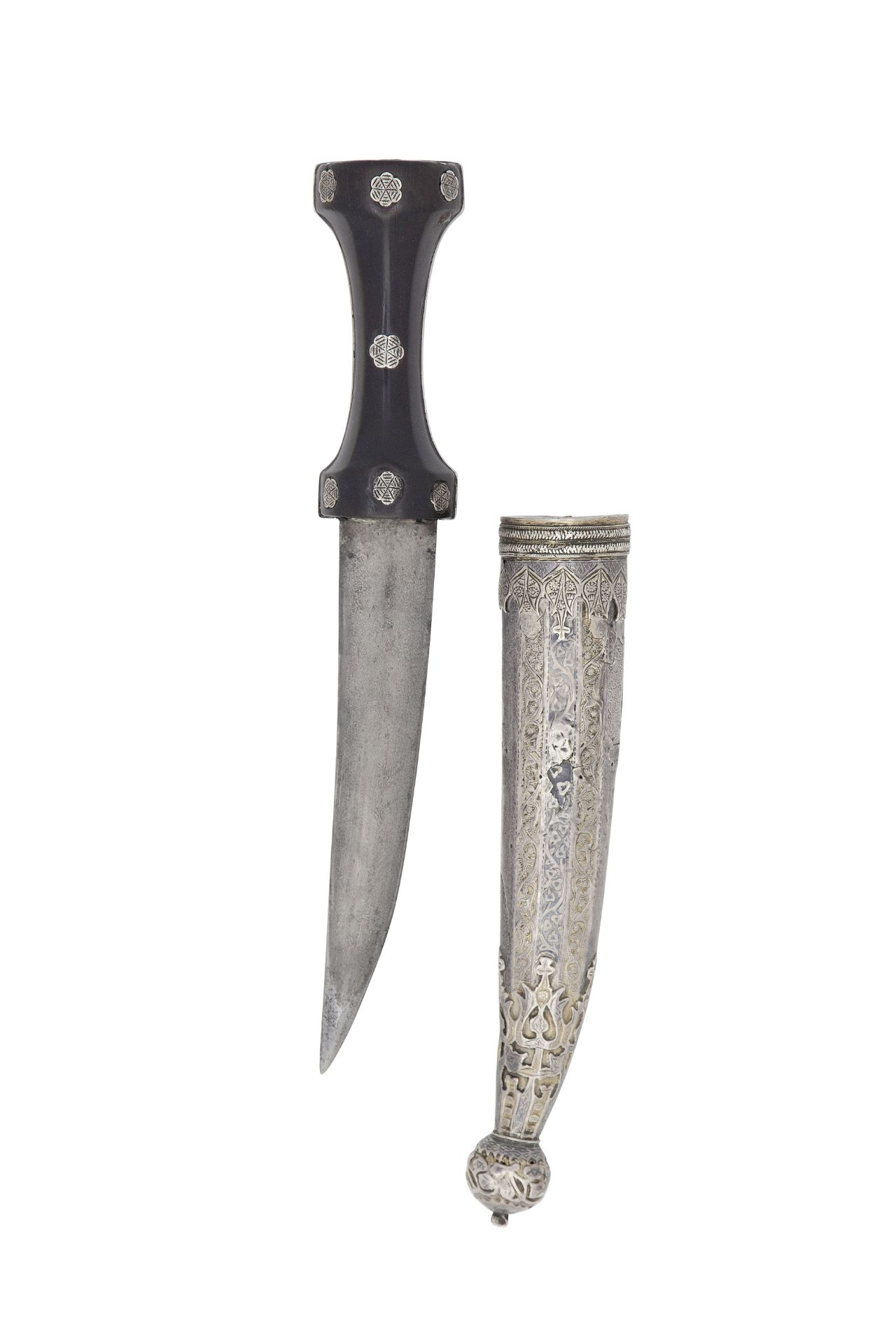 A Rare Turkish Silver-Mounted Dagger