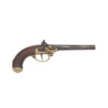 An Historic French 13-Bore Flintlock 1777 Model Varient 1782 Type Officer's Belt Pistol Found On ...