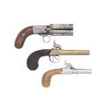 A Liège 100-Bore Percussion Mariette Patent Six-Shot Pepperbox Revolver, A Liège 50-Bore Percussi...