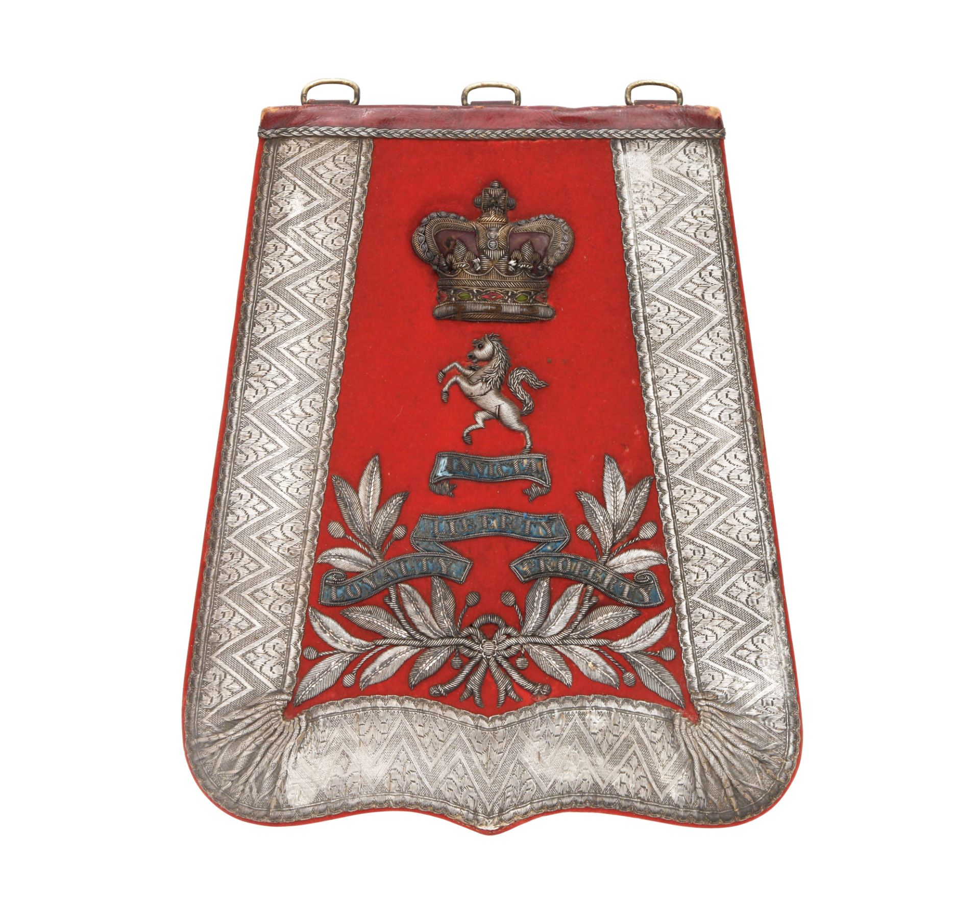 An Officer's Full Dress Sabretache To The West Kent Yeomanry Cavalry