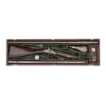 A Rare Cased .650 (16-Bore) Tubelock Sporting Rifle And 8-Bore Wildfowling Gun