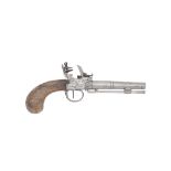 A Continental 40-Bore Flintlock Box-Lock Pistol