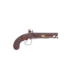 An 18-Bore Flintlock D.B. Travelling Pistol