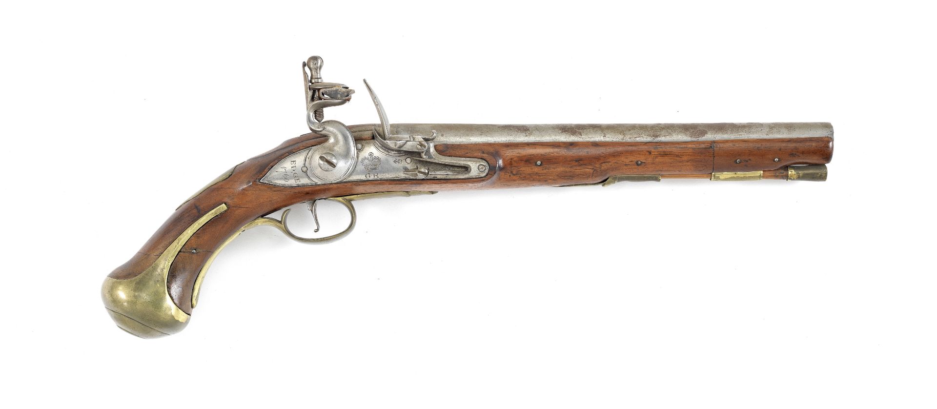 A Rare 16-Bore Flintlock 1756/81 Pattern Land Service Pistol