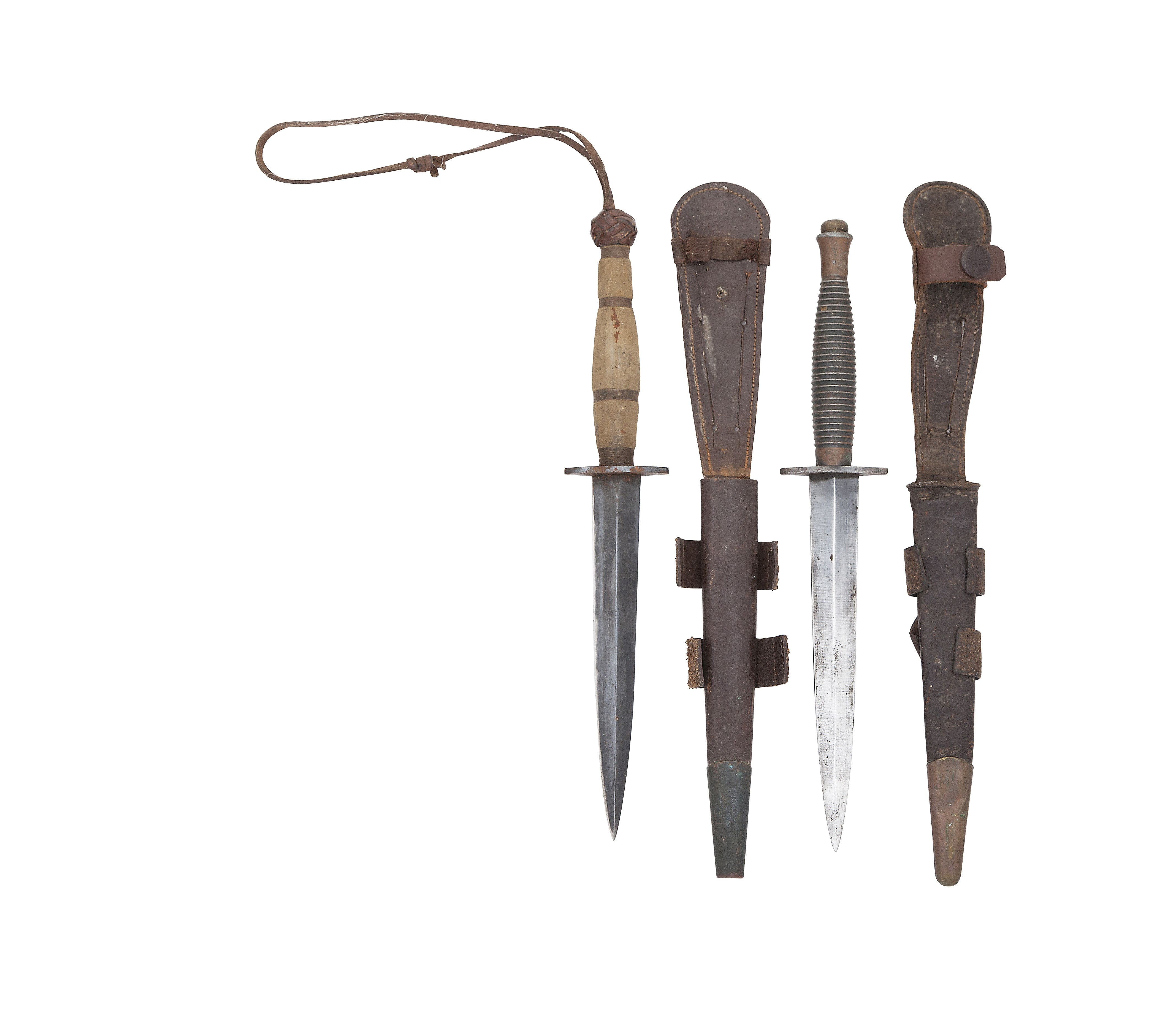 A Rare Customised F-S Fighting Knife, And Another Of Standard Issue (2)