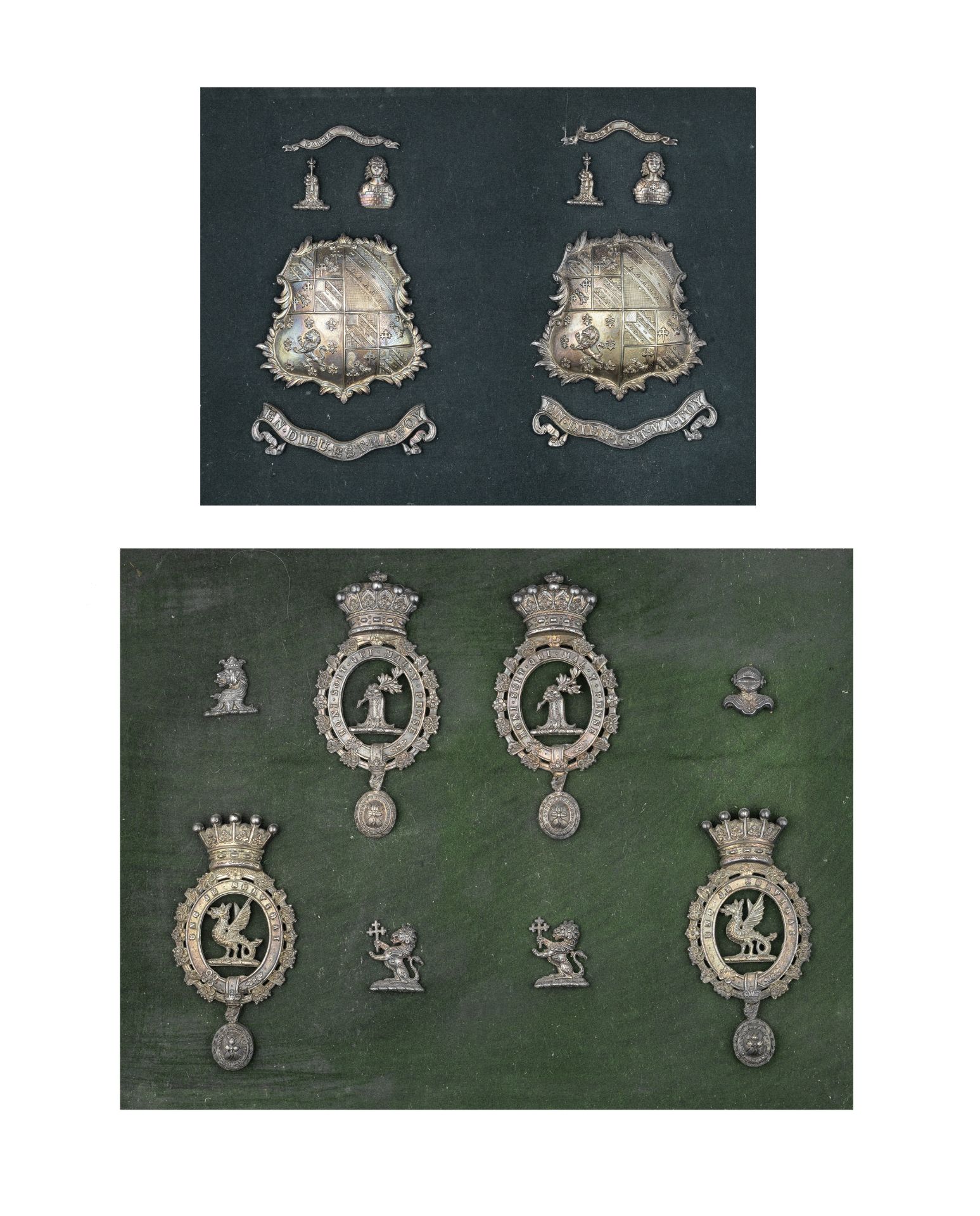 A Group Of Silvered Carriage Badges (2)