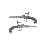 A Pair Of 54-Bore Flintlock Box-Lock Pistols (2)