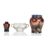 Three pieces of Moorcroft