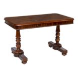 A William IV mahogany side table, In the manner of Gillows