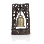 A cast bronze bell 19th century