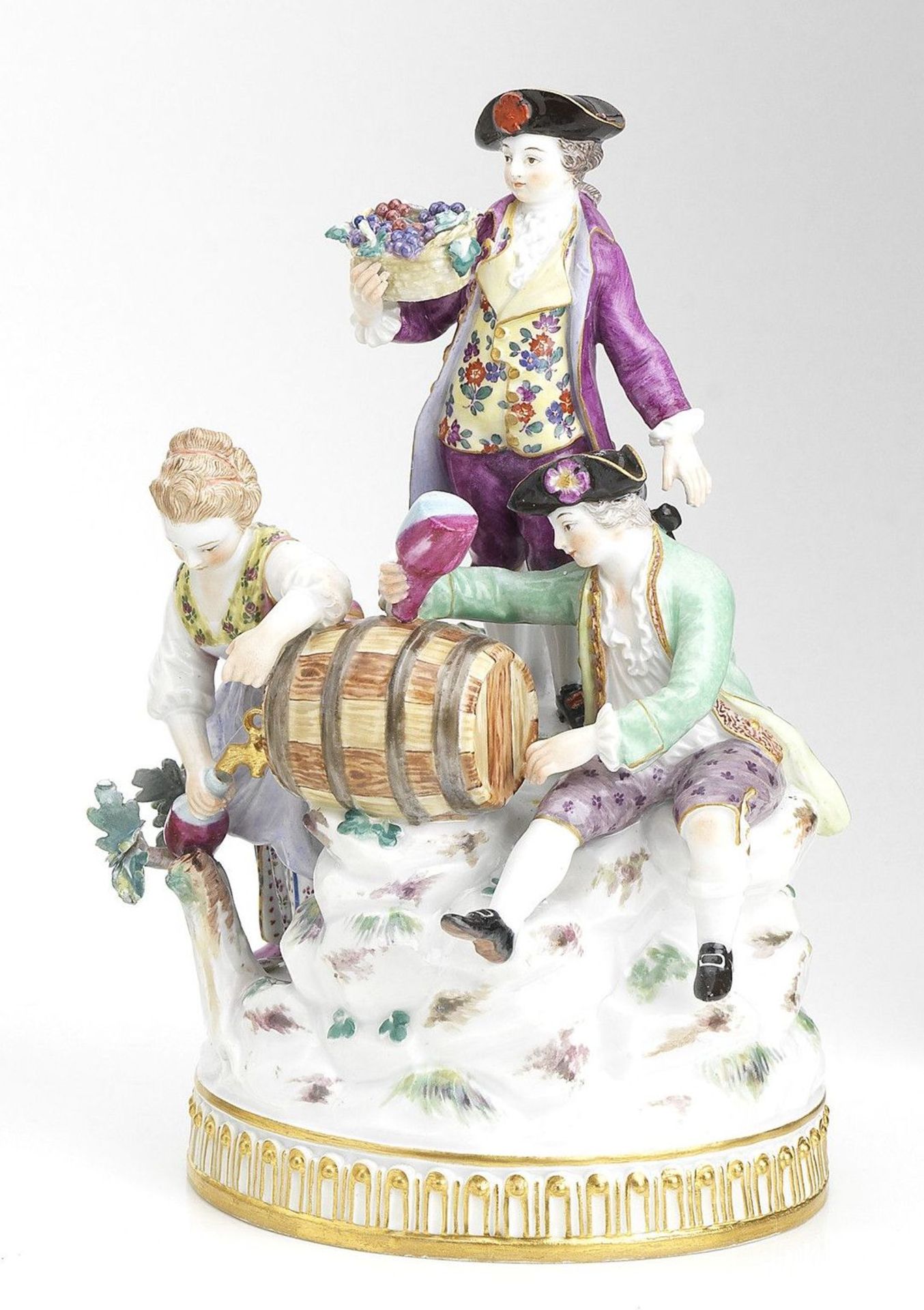 A MEISSEN FIGURE GROUP 19th century