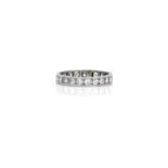 A diamond eternity ring