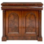 An early 19th century mahogany side cabinet