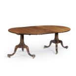 A mahogany twin-Pedestal Dining Table In the George II style