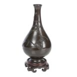 A bronze vase Meiji