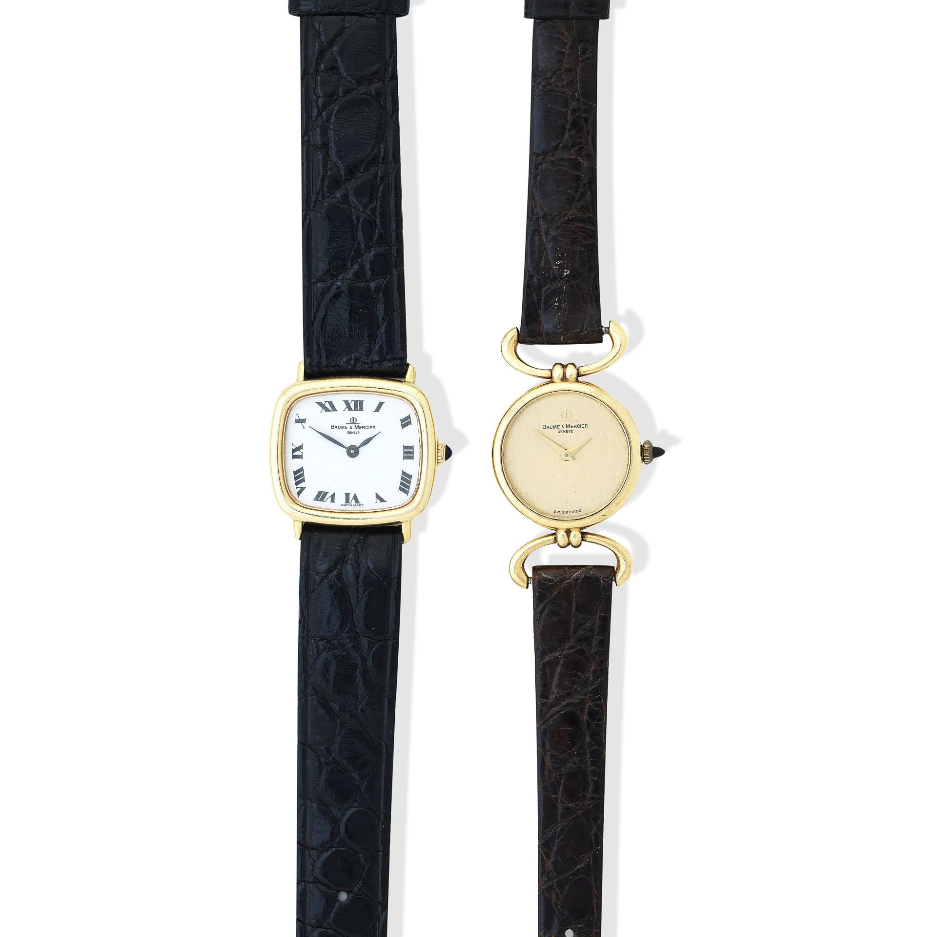 Baume & Mercier. A 9k gold ladies manual wind wristwatch