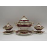 A Chamberlains Worcester dinner service design registered on 6th June 1846