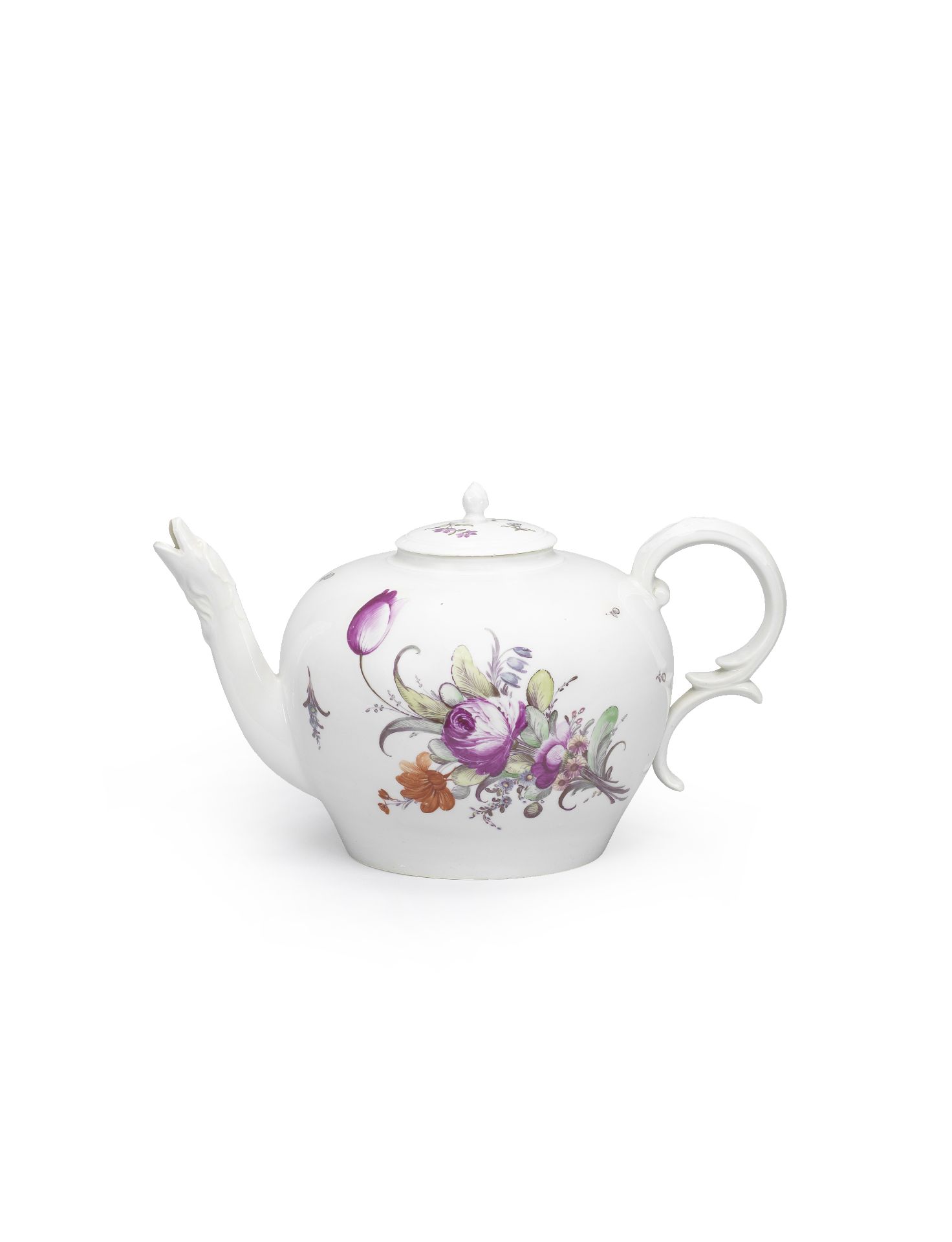 A Nymphenburg teapot and cover Circa 1765