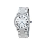 Cartier. A stainless steel quartz calendar bracelet watch Ronde Solo, Circa 2000