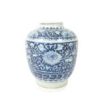 A blue and white vase 19th century