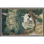 An 18th century and later Brussels verdure tapestry