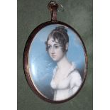 Attributed to Attributed to I. or J. Fruman (British, active circa 1807) A Young Lady, called Mar...