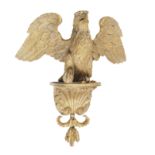 A 19th century giltwood and gesso eagle wall bracket